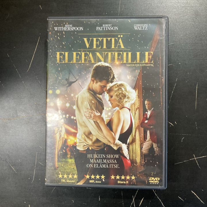 Vettä elefanteille DVD (VG+/M-) -draama-